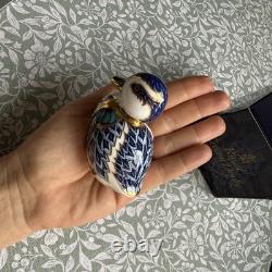 Royal Crown Derby Gold Sitting Duckling Paperweight with Gold Stopper