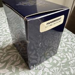 Royal Crown Derby Gold Sitting Duckling Paperweight with Gold Stopper