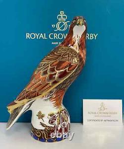 Royal Crown Derby Golden Eagle Paperweight 1st Quality