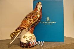 Royal Crown Derby Golden Eagle limited edition number 381 of 750 paperweight
