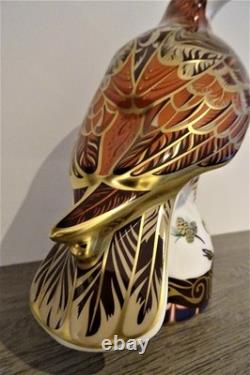 Royal Crown Derby Golden Eagle limited edition number 381 of 750 paperweight