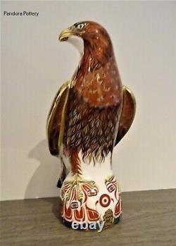 Royal Crown Derby Golden Eagle limited edition number 385 of 750 paperweight