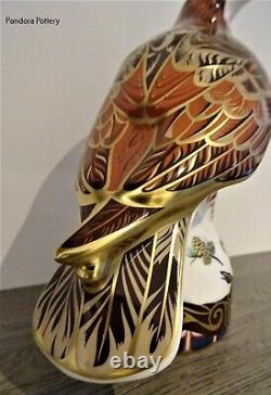 Royal Crown Derby Golden Eagle limited edition number 385 of 750 paperweight