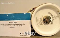 Royal Crown Derby Golden Eagle limited edition number of 750 paperweight