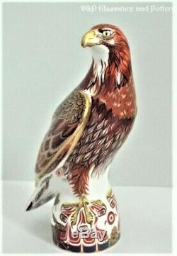 Royal Crown Derby Golden Eagle limited edition of 750 paperweight