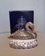 Royal Crown Derby Golden Jubilee Black Swan. Ltd Edition. Gold Stopper. Box