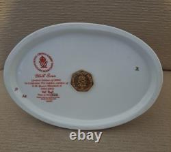 Royal Crown Derby Golden Jubilee Black Swan. Ltd Edition. Gold Stopper. Box