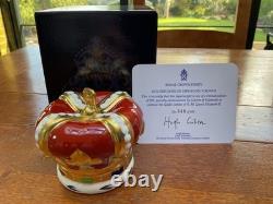 Royal Crown Derby Golden Jubilee Heraldic Crown Paperweight
