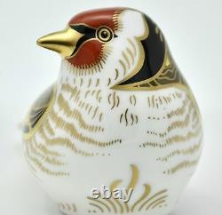 Royal Crown Derby Goldfinch Bird Paperweight New 1st Quality