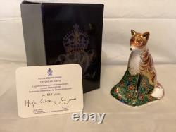 Royal Crown Derby Goviers Devonian Vixen Ltd Edition Paperweight