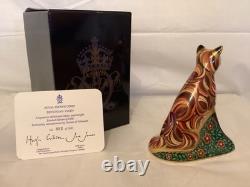 Royal Crown Derby Goviers Devonian Vixen Ltd Edition Paperweight