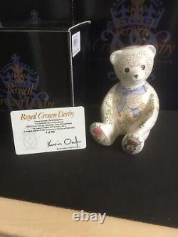 Royal Crown Derby Goviers Prince George Christening Bear Limited Edition