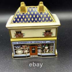 Royal Crown Derby Goviers of Sidmouth porcelain china shop miniature in box