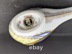Royal Crown Derby Great Tit Paperweight With Gold Stopper