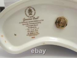 Royal Crown Derby Grecian Bull Limited Edition Number 203 Certificate Excellent