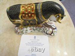 Royal Crown Derby Grecian Bull Limited Edition Number 203 Certificate Excellent