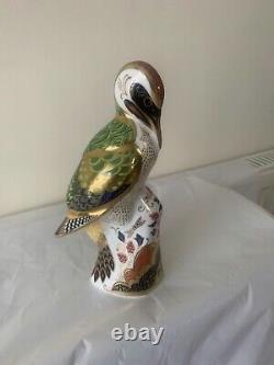Royal Crown Derby Green Woodpecker 2006 gold stopper perfect condition
