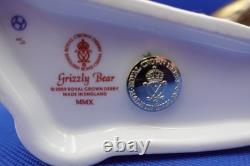 Royal Crown Derby Grizzly Bear Marked MMX Gold Stopper 1st Quality