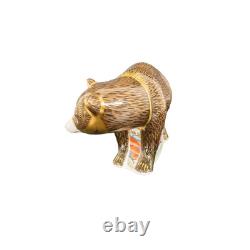 Royal Crown Derby Grizzly Bear Paperweight