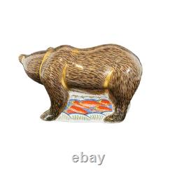 Royal Crown Derby Grizzly Bear Paperweight