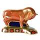 Royal Crown Derby Harrods Bull Paperweight 1st Quality (ex-display)