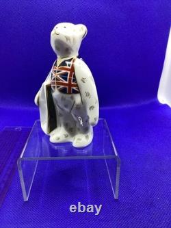 Royal Crown Derby Harrods Shopper Bear. Union Jack Waistcoat. 2012 Rare to find