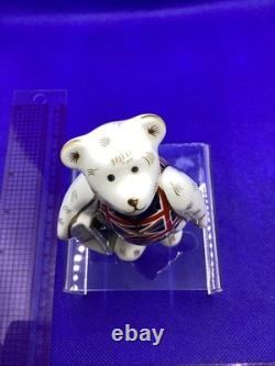 Royal Crown Derby Harrods Shopper Bear. Union Jack Waistcoat. 2012 Rare to find