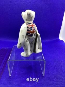 Royal Crown Derby Harrods Shopper Bear. Union Jack Waistcoat. 2012 Rare to find