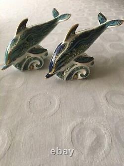 Royal Crown Derby Harry And Meghan Dolphins. 195 Pairs RRP £395. Reduced