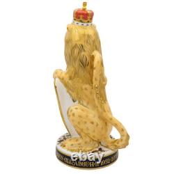 Royal Crown Derby Heraldic Lion (England) Paperweight 1st Quality (Ex-Display)
