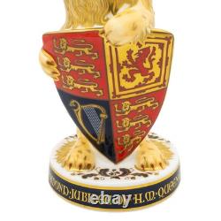 Royal Crown Derby Heraldic Lion (England) Paperweight 1st Quality (Ex-Display)