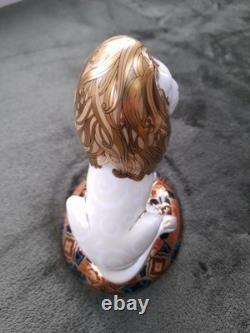 Royal Crown Derby Heraldic Lion With Gold Stopper Certificate And Original Box