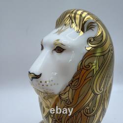 Royal Crown Derby Heraldic Lion with box and certificate