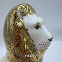 Royal Crown Derby Heraldic Lion with box and certificate