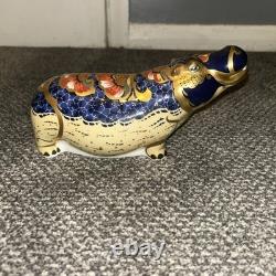 Royal Crown Derby Hippopotamus Limited Edition Paperweight With Good Stopper