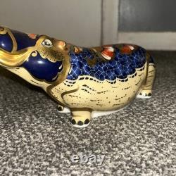 Royal Crown Derby Hippopotamus Limited Edition Paperweight With Good Stopper