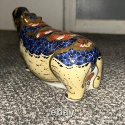 Royal Crown Derby Hippopotamus Limited Edition Paperweight With Good Stopper