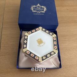 Royal Crown Derby House Of Lords English Bone China Hex Box / with Original Box