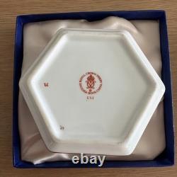 Royal Crown Derby House Of Lords English Bone China Hex Box / with Original Box