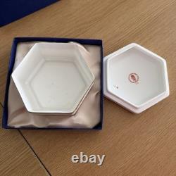 Royal Crown Derby House Of Lords English Bone China Hex Box / with Original Box