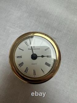 Royal Crown Derby Imari 1128 18.5cm Mantel Clock 22ct Gold Band Exc Cnd