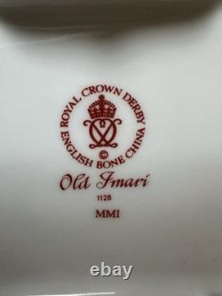 Royal Crown Derby Imari 1128 18.5cm Mantel Clock 22ct Gold Band Exc Cnd