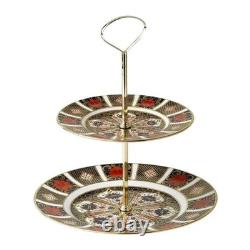 Royal Crown Derby Imari 1128 2 Tier Cake Stand 2nd Quality Royal Crown Derby Imari 1128 2 Tier Cake Stand 2nd Quality