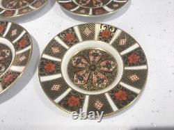 Royal Crown Derby Imari 1128 Coffee Cups and Saucers-Set of 6 Date Mark 1981 1st