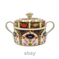 Royal Crown Derby Imari 1128 Covered Sugar Bowl 2nd Quality
