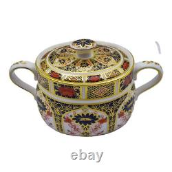 Royal Crown Derby Imari 1128 Covered Sugar Bowl 2nd Quality