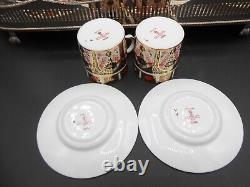 Royal Crown Derby Imari 1128 Demitasse Cups and Saucers Set of 8 Mint