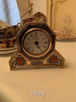 Royal Crown Derby Imari 1128 Desk Top Clock 1st Quality