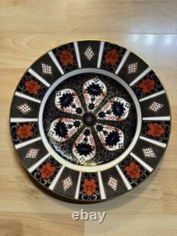 Royal Crown Derby Imari 1128 Dinner Plate English Bone China Gold Gilt