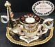 Royal Crown Derby Imari 1128 Sgb Chamber / Candle Stick + Snuffer 1st 1999